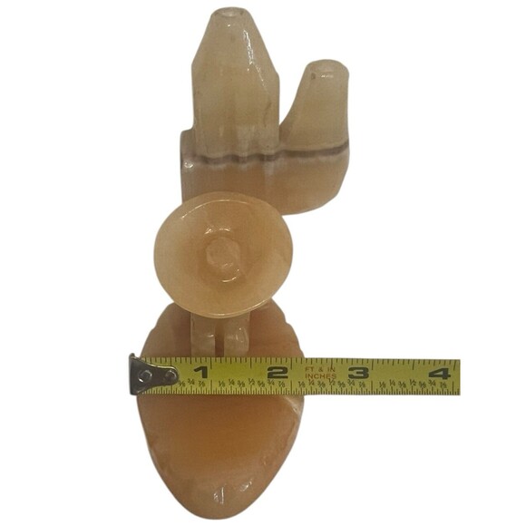 Vintage Onyx Toothpick Holder Cactus Sombrero Man Rare Siesta Decor Mexico - Picture 4 of 8